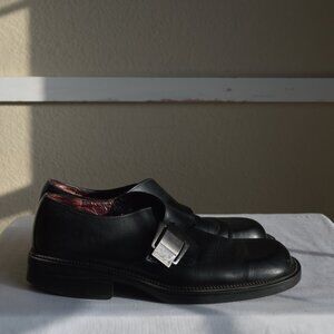 Gillio Italia Brantano Men's Black Leather Dress Shoes